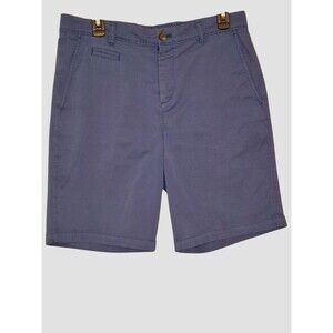 johnnie-O Mens Size 32 Derby Cotton Periwinkle Poplin Shorts Dad Shorts